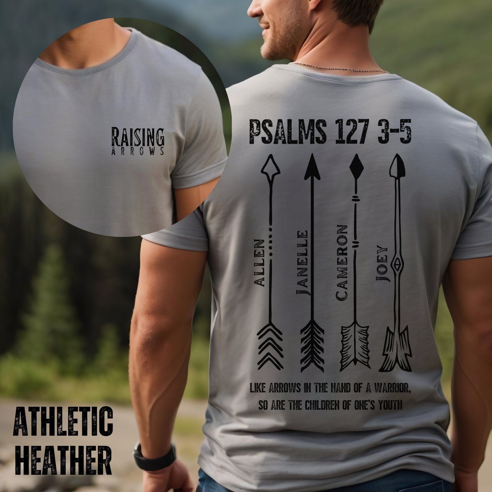 Raising Arrows Father's Day Gift, Christian Shirt for Dad, Gift for Husband, Apparel for Dad, Christian Gift for Dad, Birthday Gift for Him